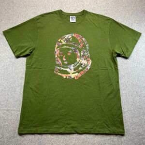 Billionaire Boys Club Astronaut Graphic T-Shirt Green Short Sleeve Crew Neck XL